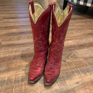 Corral red cowgirl boots